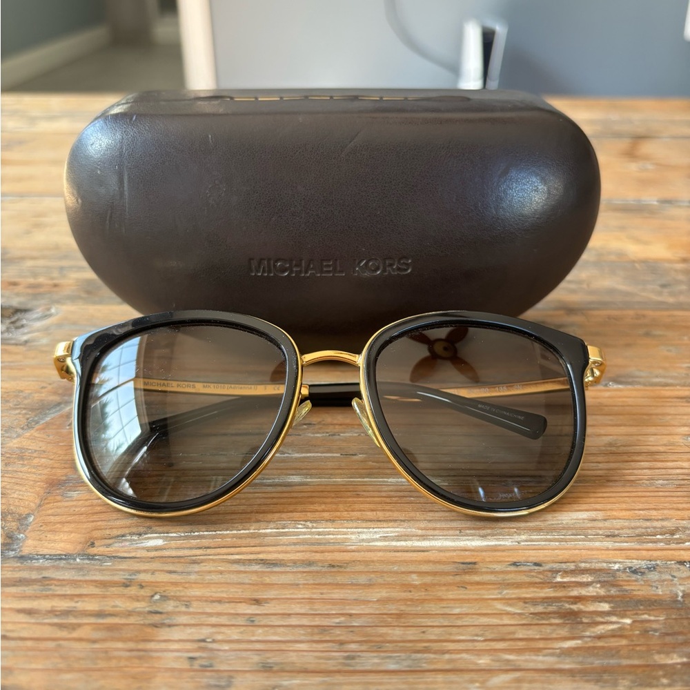 Michael Kors Black and Gold Sunglasses